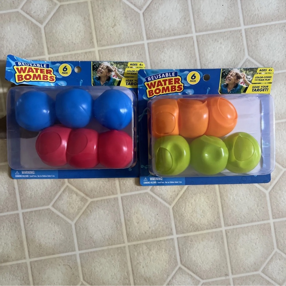 Best Brand 2 Pack Of 6 Lack Water Bombs Reusable Water Balls